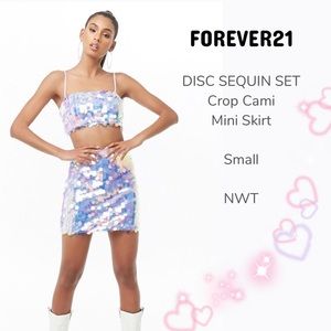NWT | F21 Disc Sequin Matching Set